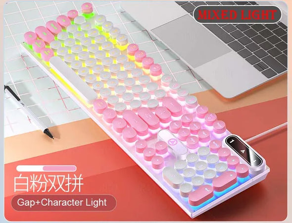Pink Keyboard with backlight