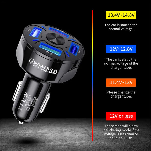 4-Ports USB Car Charger