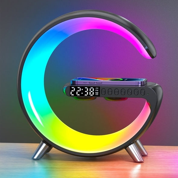 Alarm Clock Wireless Charger w/ Speaker & Mobile APP