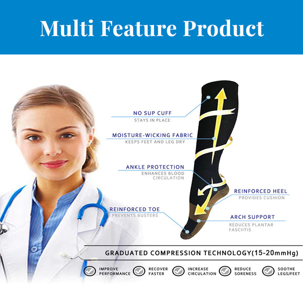 Unisex Copper Compression Socks