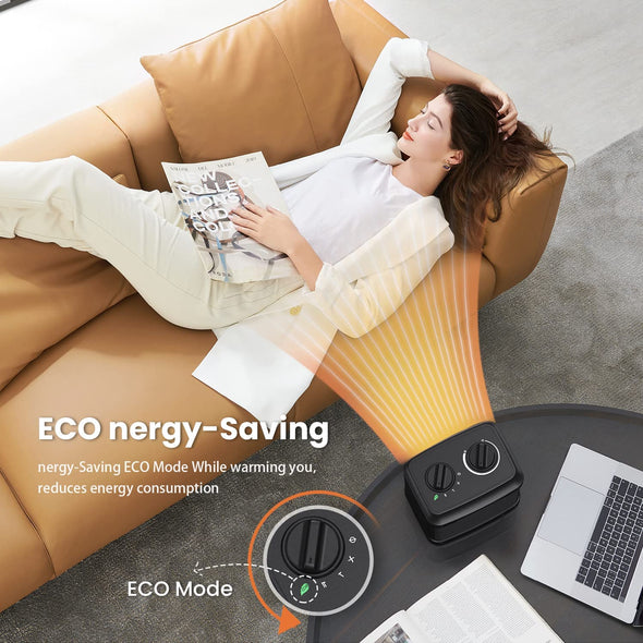 Portable Electric Space Heater (Black) 