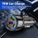 5 Ports 75W USB Car Charger 