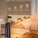 Premium Heating Tower with LED, Timer, and Remote Control 