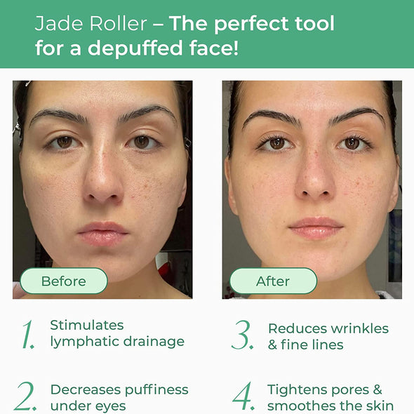 Premium Certified Jade Roller Set