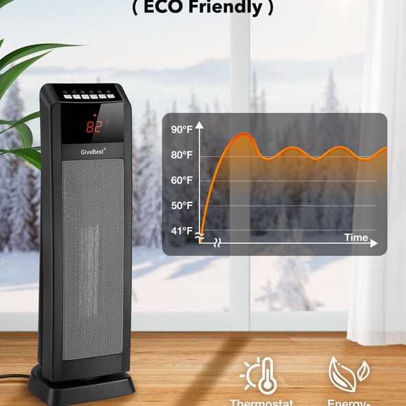 Premium Heating Tower with LED, Timer, and Remote Control 