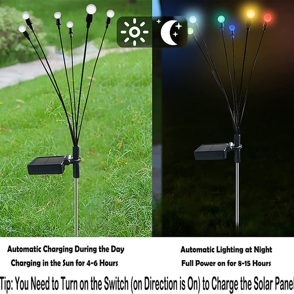 Solar Firefly LED Garden Lights 